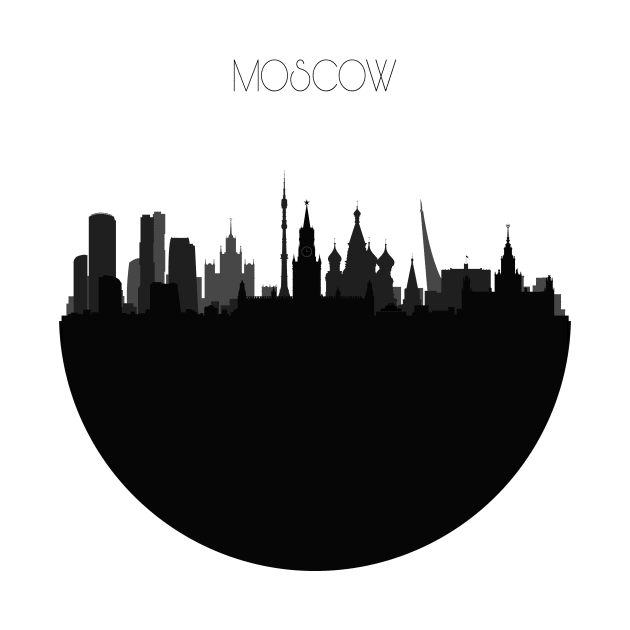 Moscow Skyline by inspirowl