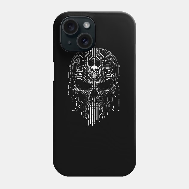 tekno skull 3 Phone Case by Dizzle