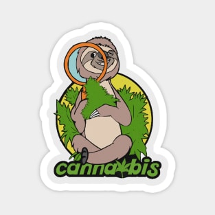 sloth Cannabis funny Magnet