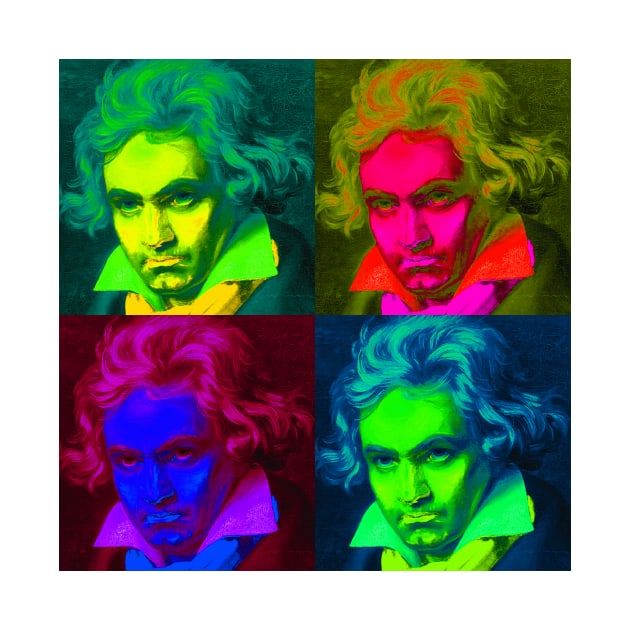 Pop Art - Ludwig van Beethoven by Naves