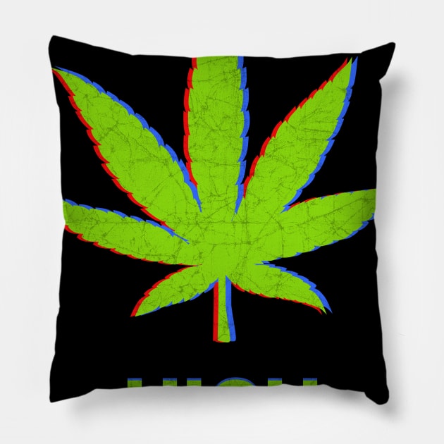 High Maintenance Weed Cannabis Stoner Gift Pillow by heidiki.png