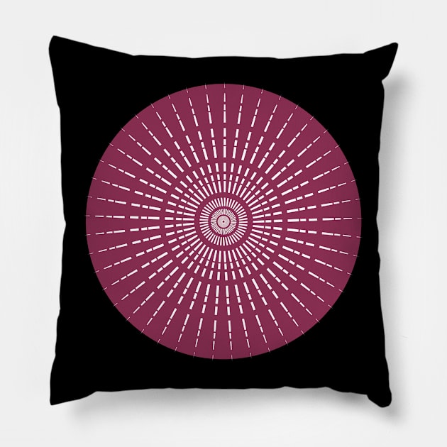 kaleidoscope View Pillow by Art by Ergate