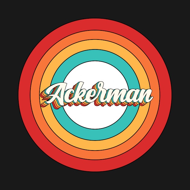 Ackerman Name Shirt Vintage Ackerman Circle by Nikkyta