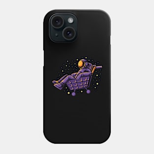 Astronaut Playing Trolley Funny Phone Case