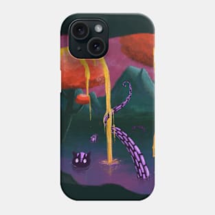 cat snake loves honey Phone Case