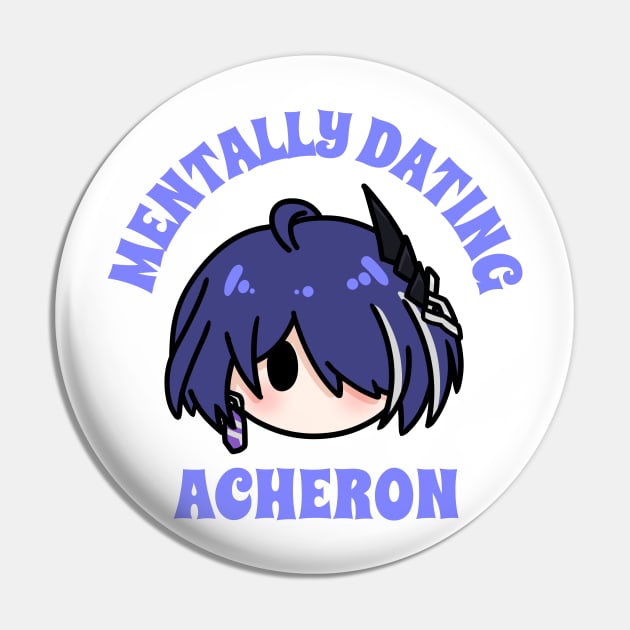 Mentally dating Honkai star rail acheron chibi typography | Morcaworks Pin by Oricca