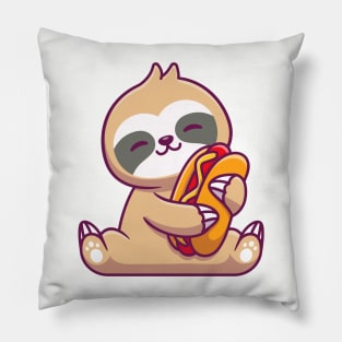 Cute Sloth Hug Hotdog Pillow