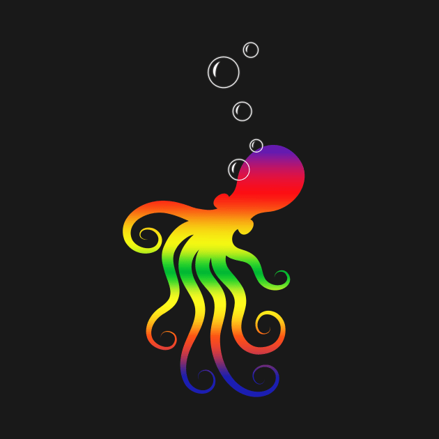 Rainbow Octopus by tsign703