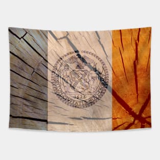 New York City Wood Flag Tapestry