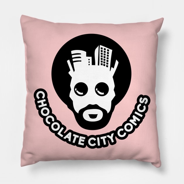 Chocolate City Comics Logo 2 Pillow by ChocolateCityComics