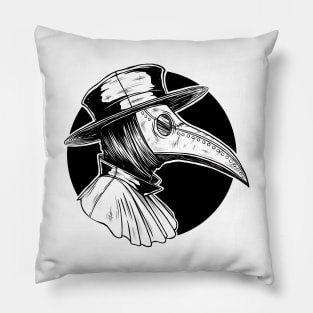 Plague doctor. Party like it's 1347. Pillow