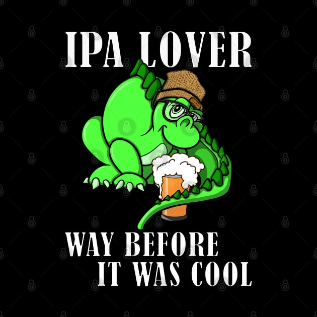 Funny Dino Dinosaur Beanie IPA Beer Lover Saurus by ScottyGaaDo