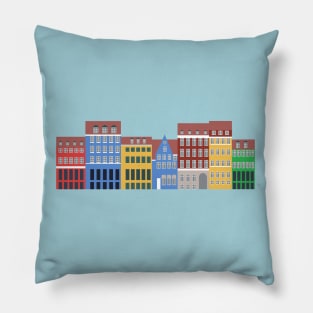 Nyhavn, Copenhagen, Denmark Pillow