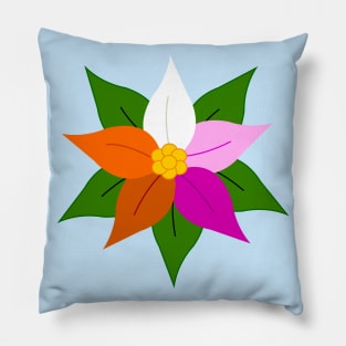 Pride Poinsettia Pillow