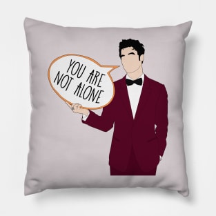 Not Alone - Darren Criss Pillow