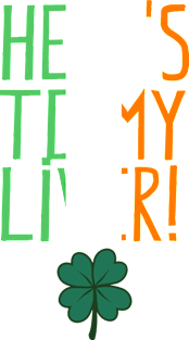 St. Patrick's Day - Here's To My Liver (colour) Magnet