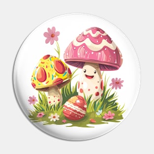 Easter Mushroom Pin