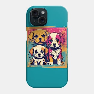 Puppy Pop Art Phone Case