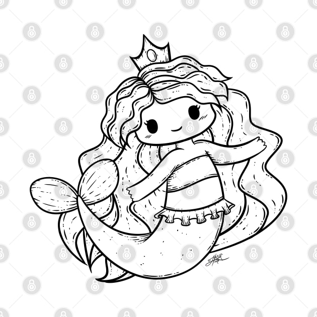 Cute Mermaid Illustration by zarya_kiqo