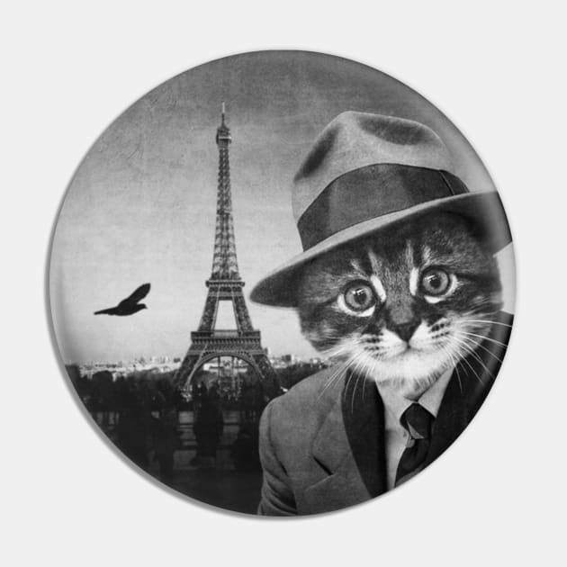 Gentleman Kitten in Paris Pin by luigitarini