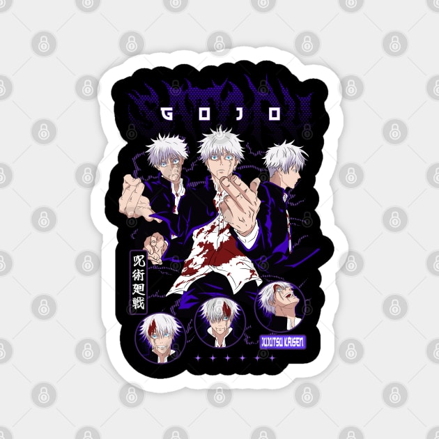 Gojo - Jujutsu Kaisen Art Magnet by Otaku Vibes