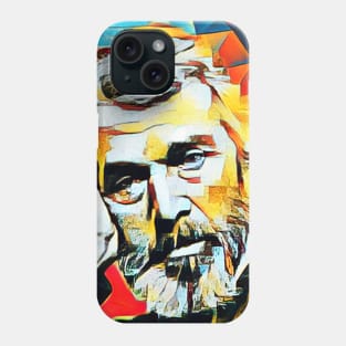 Thomas Carlyle Abstract Portrait | Thomas Carlyle Abstract Artwork 15 Phone Case