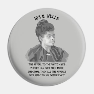 Ida B. Wells Portrait and Quote Pin