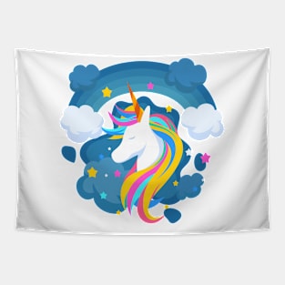 Midnight Unicorn Tapestry