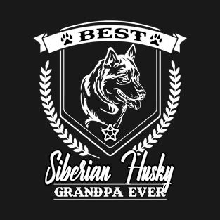 Siberian Husky Grandpa T-Shirt