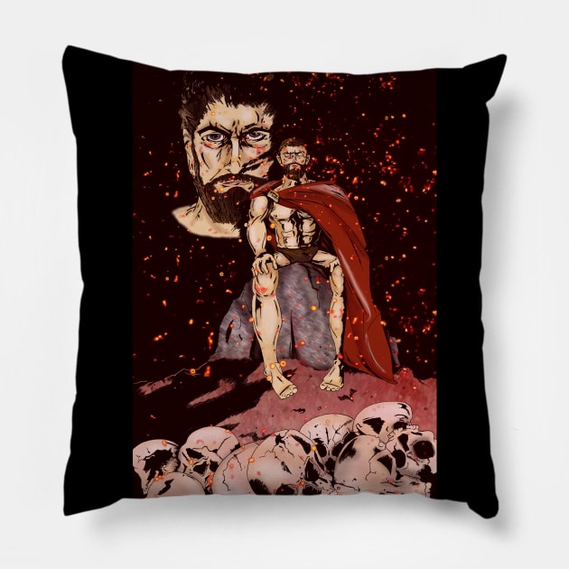 300 Sparta! Pillow by sketchart