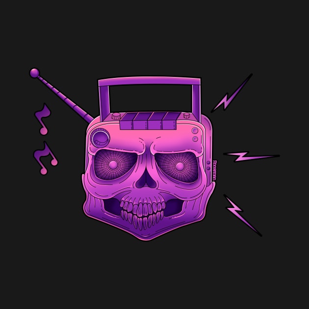 Skull radio by Dracuria