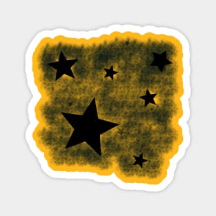 stars in the foggy night sky Magnet