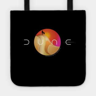 DUNE 2022 LOGO - ARRAKIS DESERT - PAUL ATREIDES SILHOUETTE Tote