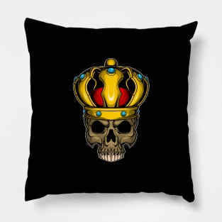 king of skull Pillow