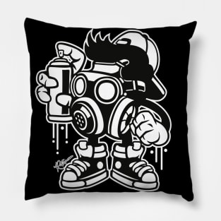 Graffiti Bomber Boy Ultimate Throw Down Pillow