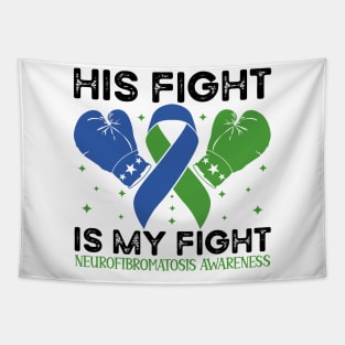 His Fight is My Fight Neurofibromatosis Awareness Tapestry