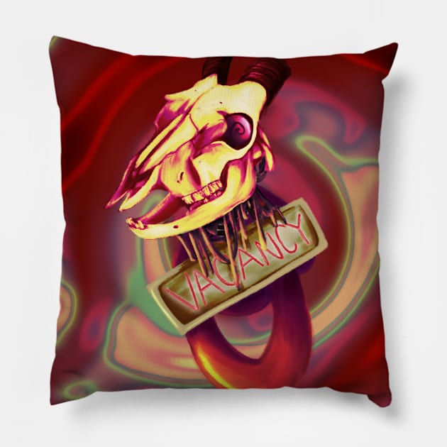 Vertigo Motel Pillow by Unusual & Bizarre