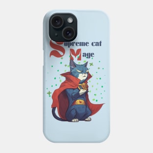 Supreme cat mage Phone Case