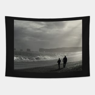 Black Sand Beach Tapestry