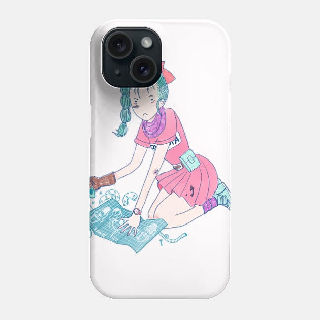 Young Bulma Phone Case by alexacassaro