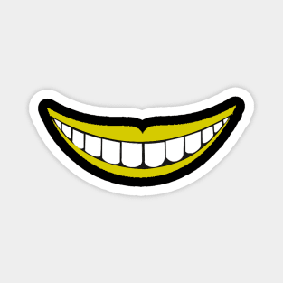 Funny smiley  face mask Magnet