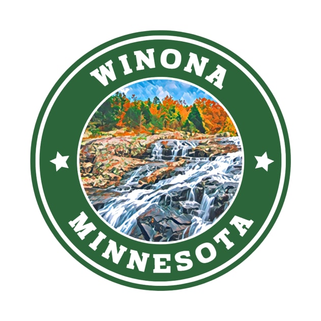 Winona, Minnesota Decal by zsonn