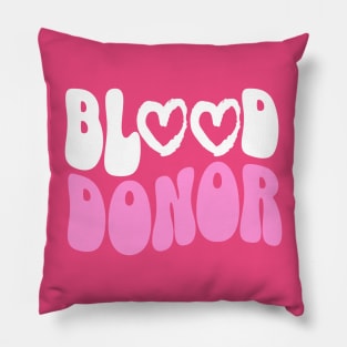 blood donation Pillow