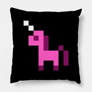 Pink Pixel Unicorn Pillow