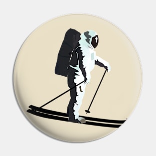 Moonlight Skiing Pin