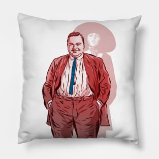 Fatty Arbuckle - An illustration by Paul Cemmick Pillow