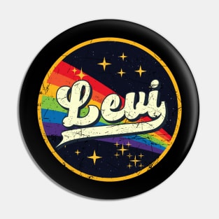 Levi // Rainbow In Space Vintage Grunge-Style Pin