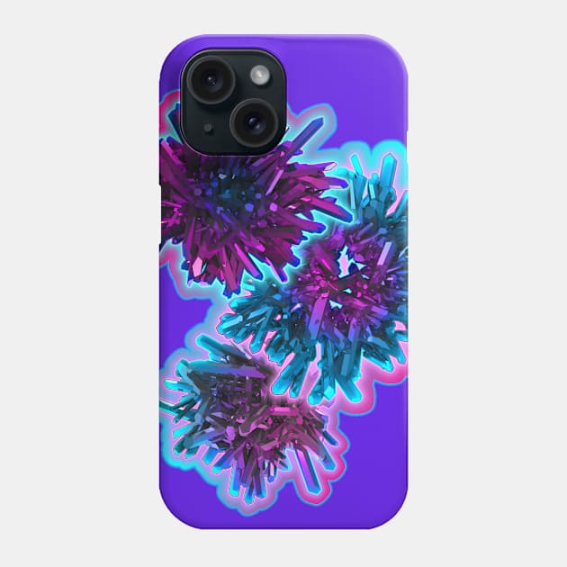 cyberpunk crystal bouquet : Phone Case by sniperdusk