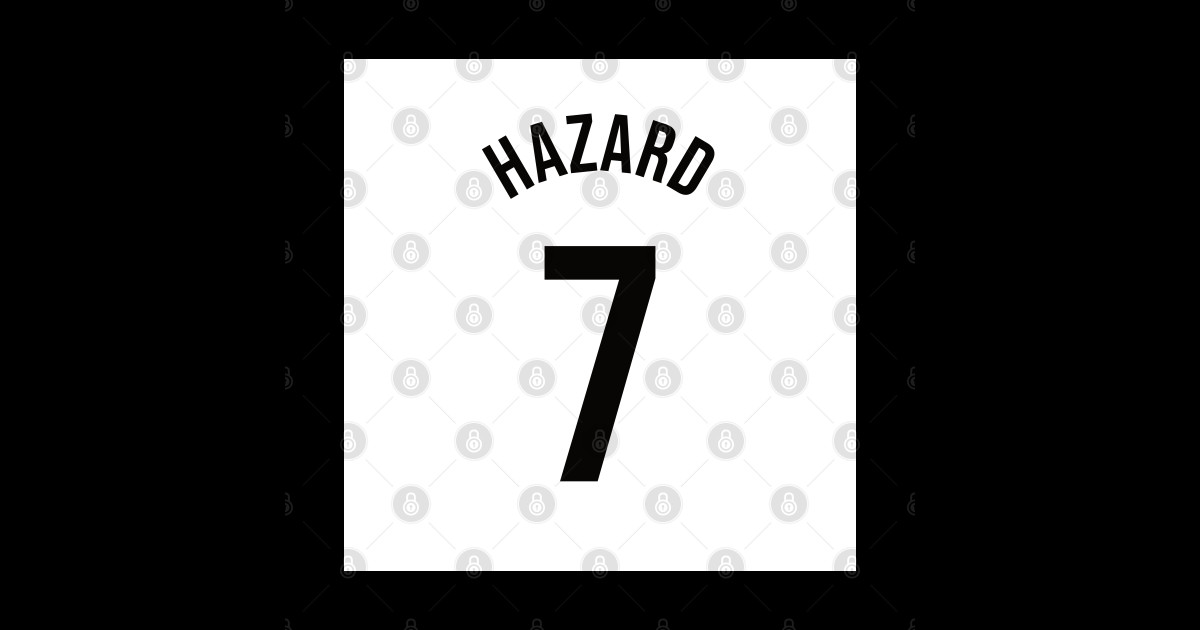 Hazard 7 Home Kit - 22/23 Season - Eden Hazard - Sticker | TeePublic