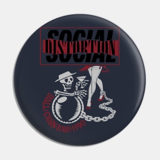 Social Distortion Ball And Chain Pin